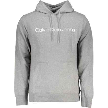 Calvin Klein Grigio Katoenen Heren Sweatshirt