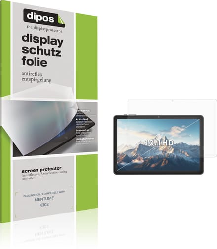 dipos – 2x Matte Beschermfolie geschikt voor MENTUME K302 | Krasbestendige & antireflecterende Screenprotector Ultra-Thin
