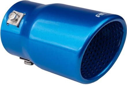 AMiO Uitlaat Einddemper Sierstuk RVS Koppelstuk 76mm Blauw