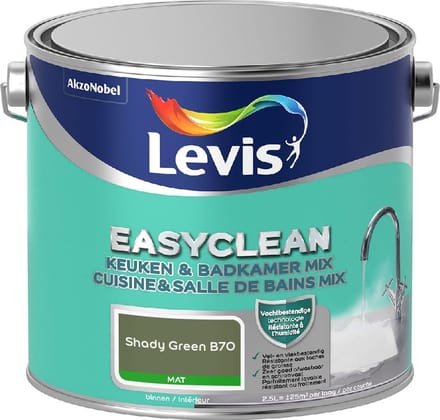 Levis - Easyclean Keuken & Badkamer Mix - Shady Green B70 - Mengverf - 2,5 L