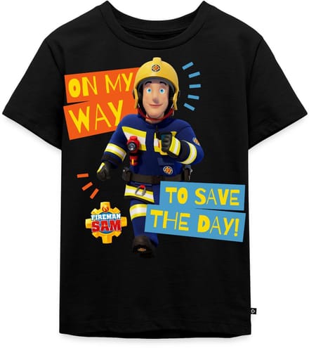 Brandweerman Sam™ Onderweg Om De Dag Te Redden Premium T Shirt Kinderen