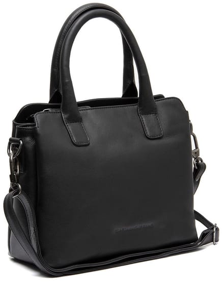 Chesterfield Hermosa Waxed Pull Up Schoudertas - Zwart
