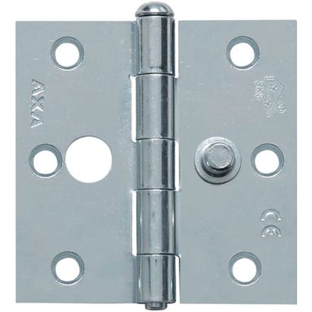 AXA Ongelagerd Veiligheidsscharnier met Rechte Hoeken - 76 x 76 mm