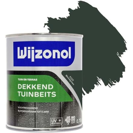 Wijzonol Dekkend Tuinbeits - 0,75 liter - Woudgroen