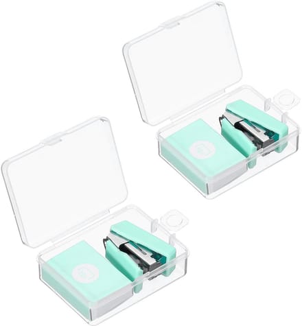 Mini Nietmachine Set Compact Groen Bureau Kantoor Inclusief 800 Nietjes