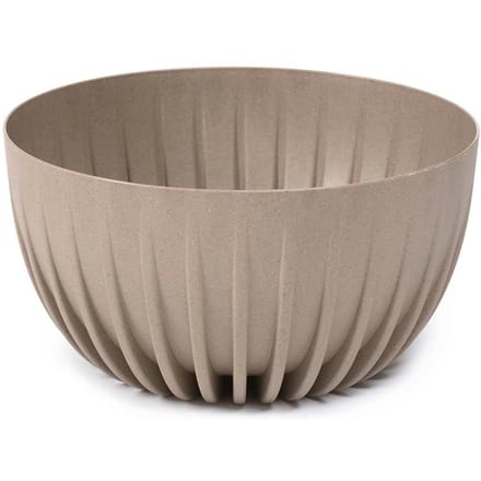 Stripped ECO Coffee - Bloempot - Latte - Met binnenpot - Lichtgewicht - Duurzaam composiet