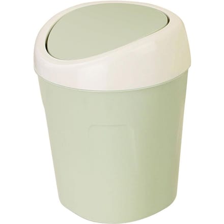 Plastic Mini Desktop Afval Prullenbak met Deksel Draagbare Tafel Opbergcontainer(Groen) groen
