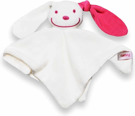 Tutpoppetje Ecru met Fuchsia oor