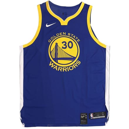Nike Nba Golden State Warriors Stephen Curry Icon Edition Authentiek Jersey 863022-495 L