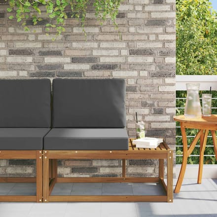 vidaXL - Buiten - eindsofa - Natuurlijk - en - Antraciet - 91 - x - 63 - x - 73 - cm