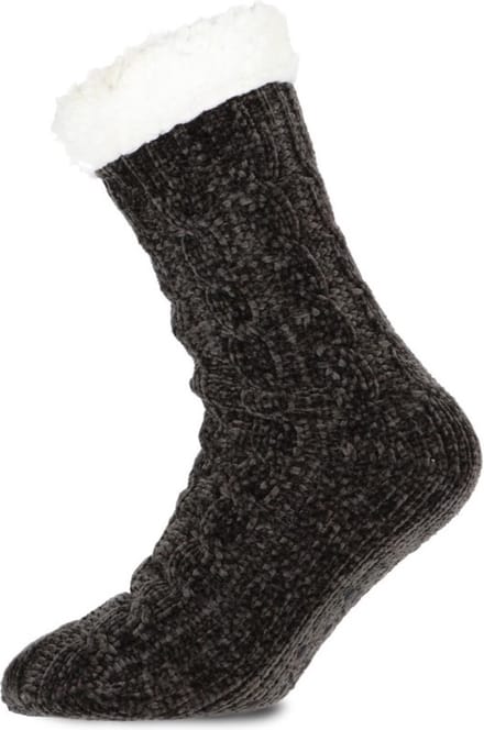 Homesocks Basset Chenille Kabel antislip - DS15033 - Antracite