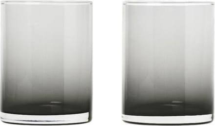 Blomus Mera set/2 glas recht 0.22L smoke