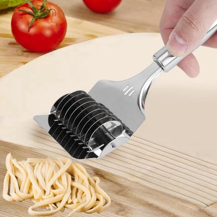 Roestvrijstalen Noedel Raster Roller Deegsnijder Pasta Spaghetti Maker voor Keuken Kookgerei black