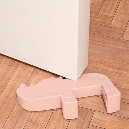 Schattige Antislip Deurstopper voor Kinderen - Flexibele Deurwig in Roze