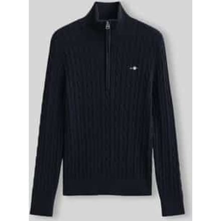 GANT Gebreide trui STRETCH COTTON CABLE HALF-ZIP Set van 1