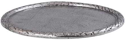 PTMD - Schaal Fahdi - Zilver - 25x25x2.5cm