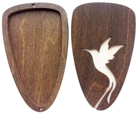 Naaldenhouder - Houten Naaldendoosje Hummingbird - Kolibri