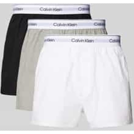 Boxershort met elastische logoband in een set van 3 stuks