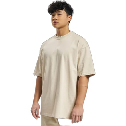 DEF - Heart Heren T-shirt - S - Geel
