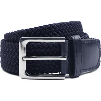 Geweven Riem Donkerblauw - Maat 85 - Heren - Riem gevlochten
