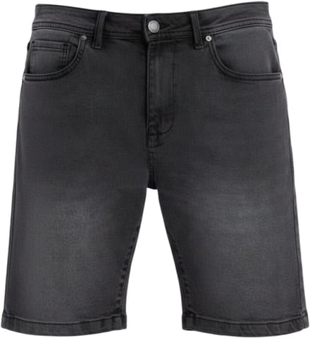 OMBRE Korte Broek - Katoen - Rits - Effen Zwart S