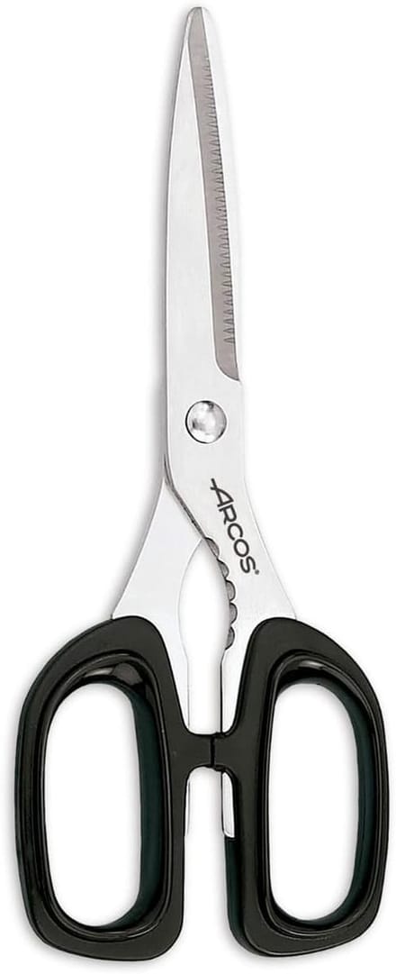 Ciseaux de cuisine - ARCOS - 20 cm - Lame inox 8 cm - Branches et anneaux ABS - Multi-usages