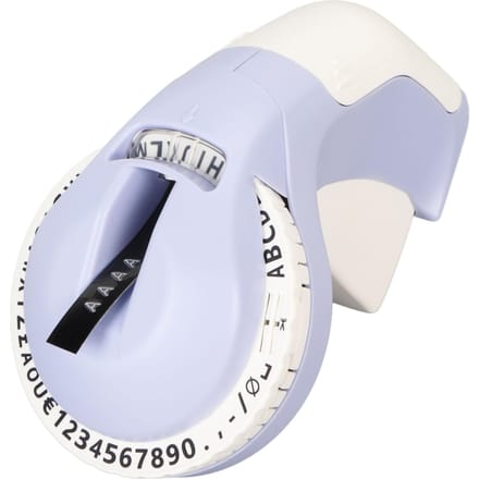 Reliëf Labelmaker met 2 Rollen Tape 600dpi DIY 47 Tekens Handmatig 3D Draagbaar Reliëf Label white