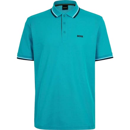 Boss Heren Paddy Korte Mouwen Polo Shirt (Blauw)