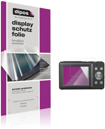 dipos – 4x Beschermfolie geschikt voor Zostuic DC403 | Krasbestendige & heldere Screenprotector Ultra-Thin