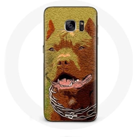 Samsung Galaxy S7 hoesje Amerikaanse Pit Bull Terrier