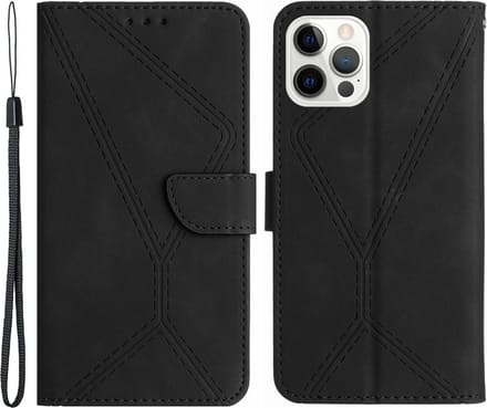 Cityhoesje-iPhone 15 Pro hoesje - Leather- Book case