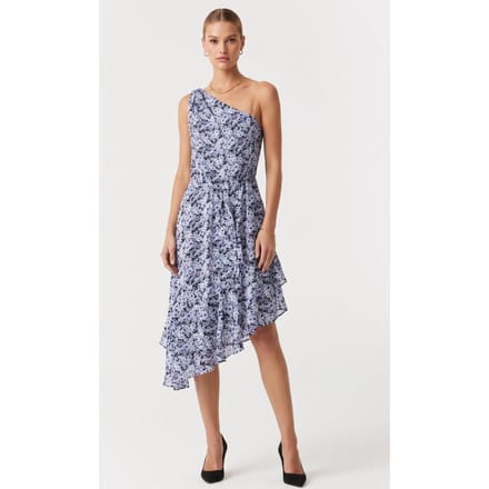 IRO Paris Nahia Dress Multico Blue Maat: 42 | Mini Jurken Outlet | Dames | Blauw