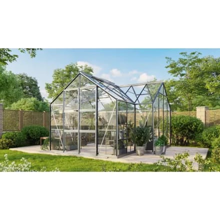 Vitavia Tuinkas Clarus - Veiligheidsglas 3 Mm - Geanodiseerd Aluminium - 383x383x254 Cm