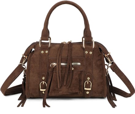 Gallantry® Dames Handtas – Schoudertas Dames – Crossbody Tas – Compacte Dames Tas met Rits – Trendy Handtas - Coffee