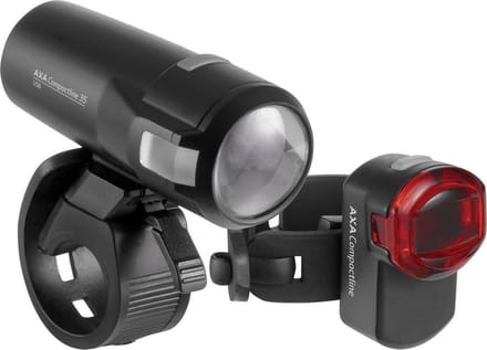 AXA Compactline 35 Lux - LED Fietslampjes Voor en Achter - Fietsverlichting USB Oplaadbaar