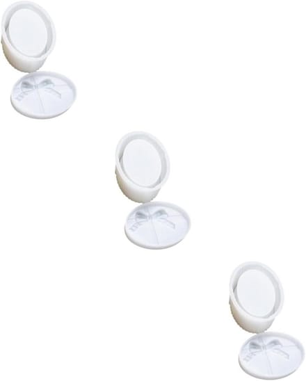 Gietmal Sieraden Opbergdoos - Siliconen Mal - Hars Knutselen - Herbruikbaar Flexibel - 3 Sets - Wit