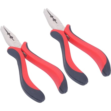 2 stuks Hairextensions Tang Ergonomisch Handvat Antislip 2 Gaten Roestbestendig Hairextensions red
