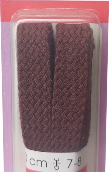 Ronilux Veter - Middel Bruin - Plat - Lengte 90 cm - Breedte 9 mm - Schoenveter