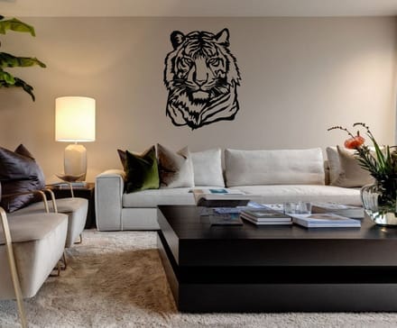 Woonfusion | Wanddecoratie dieren | Tijger - M (30x40cm)