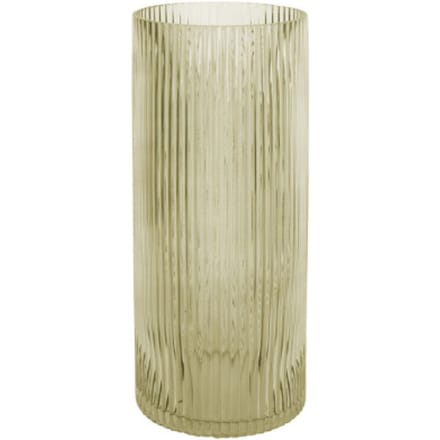 Present Time Vaas Allure Straight - Large - Glas Mosgroen - Ø12x30cm - Modern