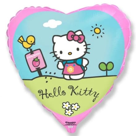 Hello Kitty folie ballon voor helium, Garden, 46 cm.