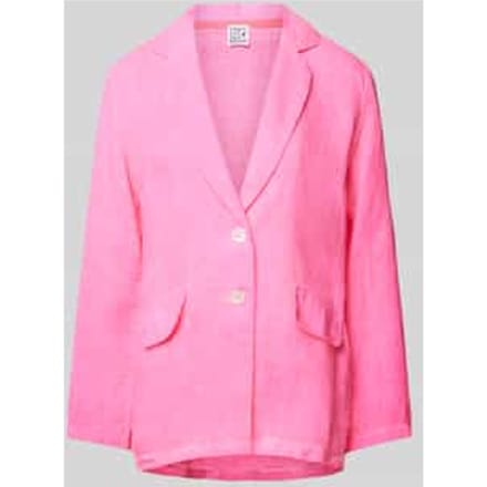 Linnen blazer met klepzakken