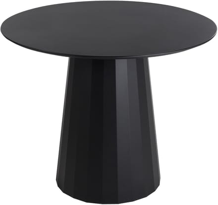 PLATO - Ronde eettafel - Zwart - 100 cm - MDF