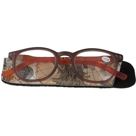 Pharma Glasses Leesbril Comp Bruin/Oranje +1.00 1