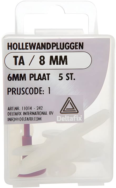 Deltafix - Hollewandplug td/8mm 25st