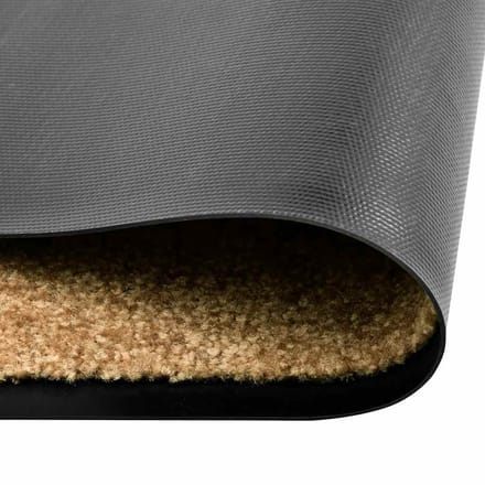 vidaXL - Deurmat - wasbaar - 90x150 - cm - crème