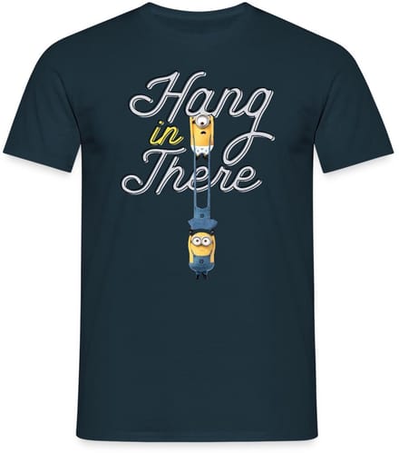 Minions Carl And Phil Hang In There T-Shirt Heren