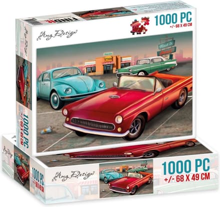 Jigsaw puzzel 1000 pc - Amy Design - Vintage cars