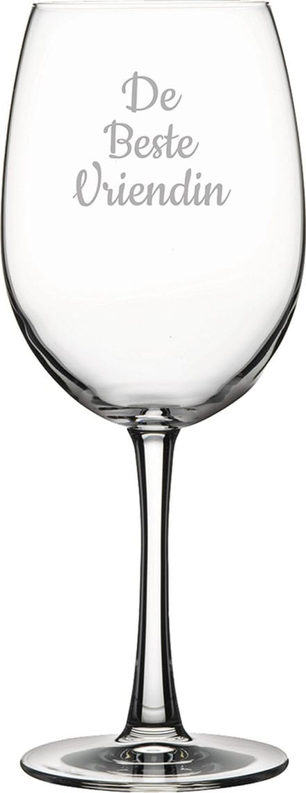 Gegraveerde Rode wijnglas 46cl De Beste Vriendin