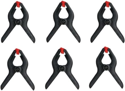 6x Nylon Klemmen 64mm (2.5 inch) met Snelsluiting - Zwart